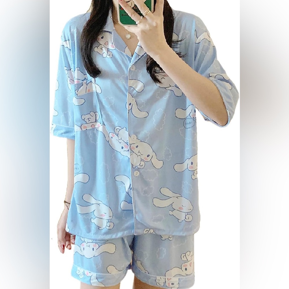 Cinnamoroll Cartoon Character Women’s Pajamas NWOT M